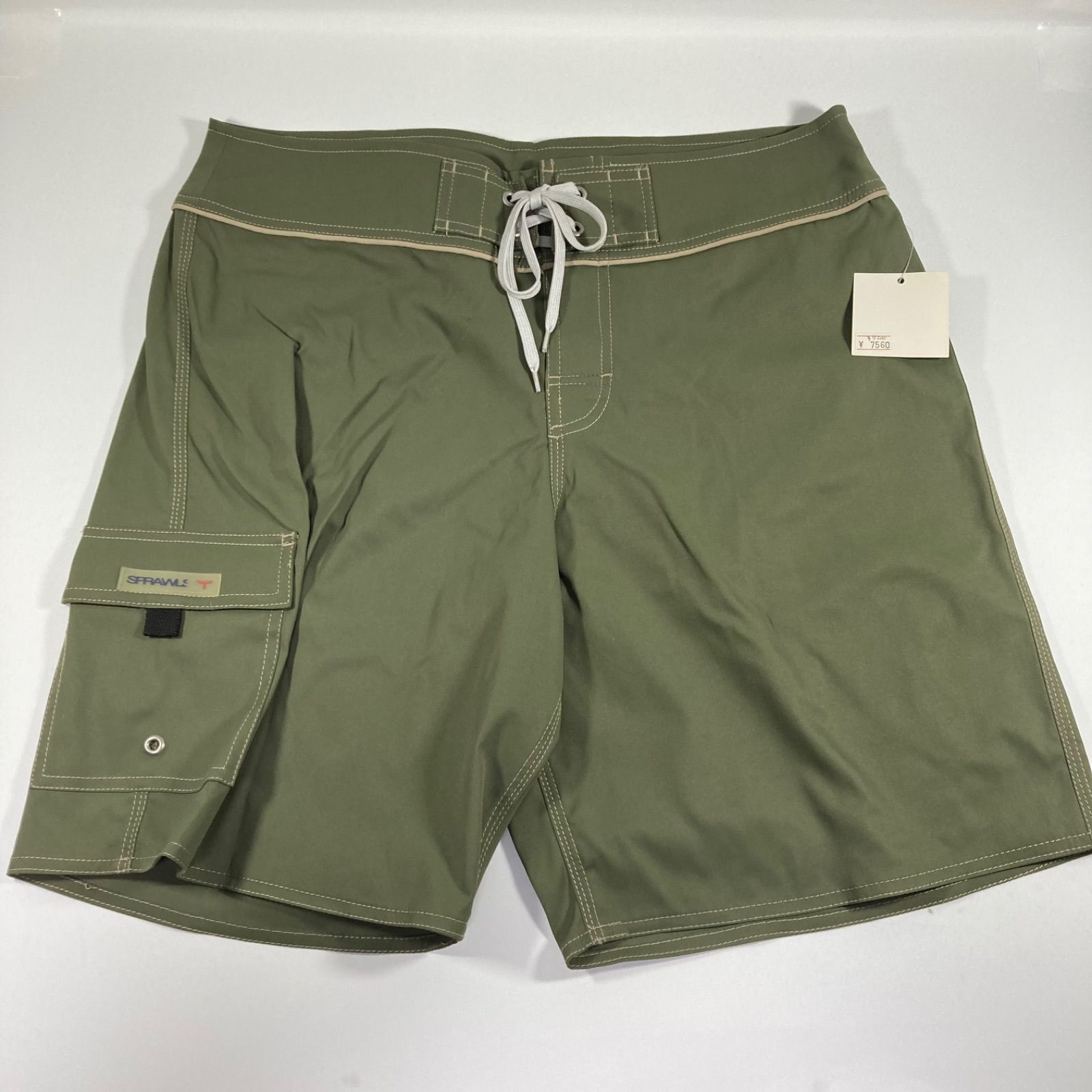 DORA 新品】SPRWLS サーフパンツ 水着 34 グリーン 海・リゾート・街
