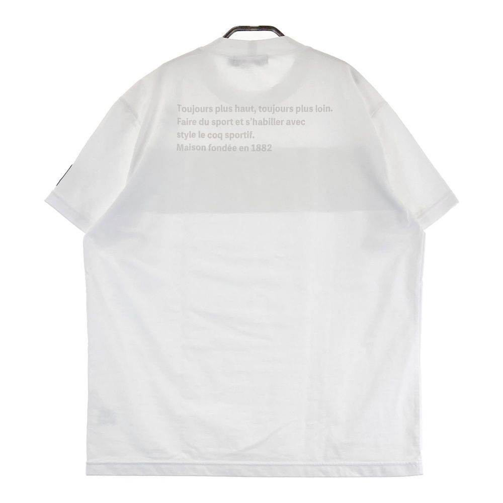 Tシャツ 大きいサイズ ルコック メンズ スポーツウェア 半袖 プリントT ロゴ 吸汗速乾 UV C050706-01 ルコックゴルフハーフジップドライTシャツ3Lビッグサイズ 半袖 シャツ