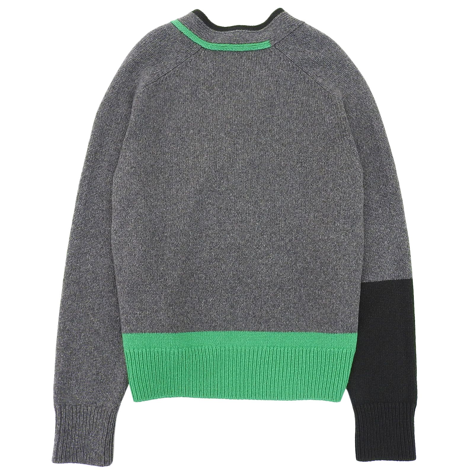 極美品△HERMES エルメス 22AW RAYURES TANGRAM カシミヤ 切り替え