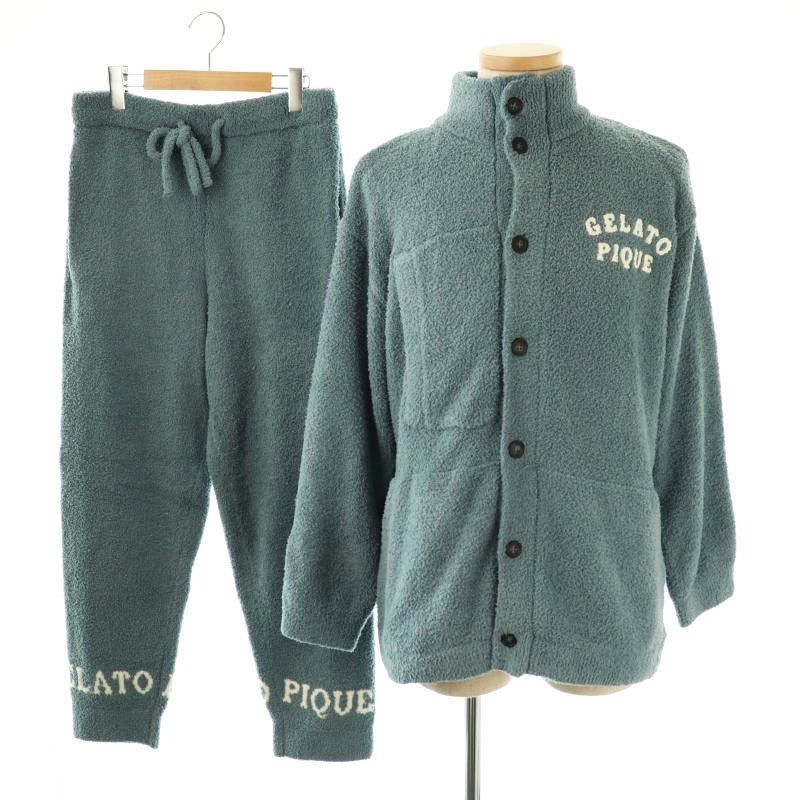 新品 ジェラートピケ　パーカー　ボトムス ジェラートピケオム GELATO PIQUE HOMME 24AW パウダー