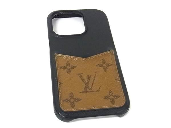【美品】ルイヴィトン スマホケース バンパー iPhone14pro用カバー LOUIS VUITTON ルイヴィトン M81999 モノグラムリバース