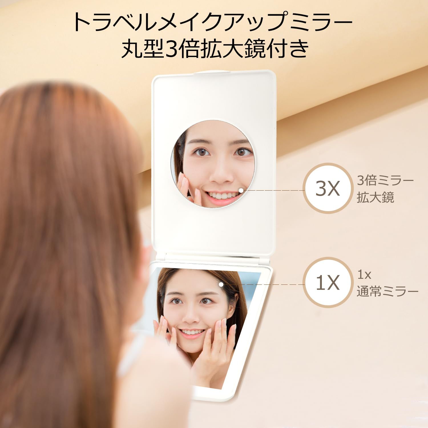 Xxbbyubo バックライト 浴室鏡 曇り止め スマート お風呂鏡 3色 調光 