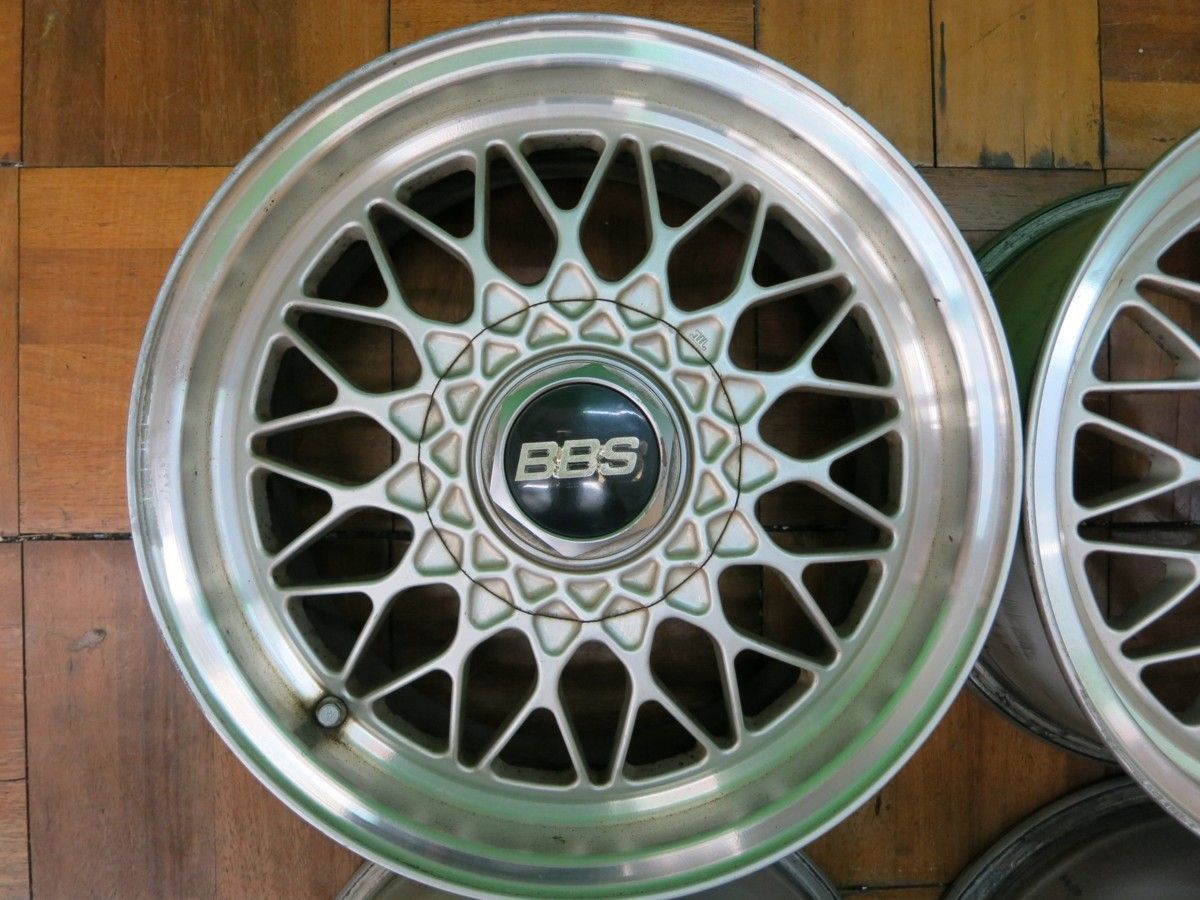 送料無料* 4本価格 当時物 希少☆BBS RS マツダ RX-7 FC3S 純正 OP