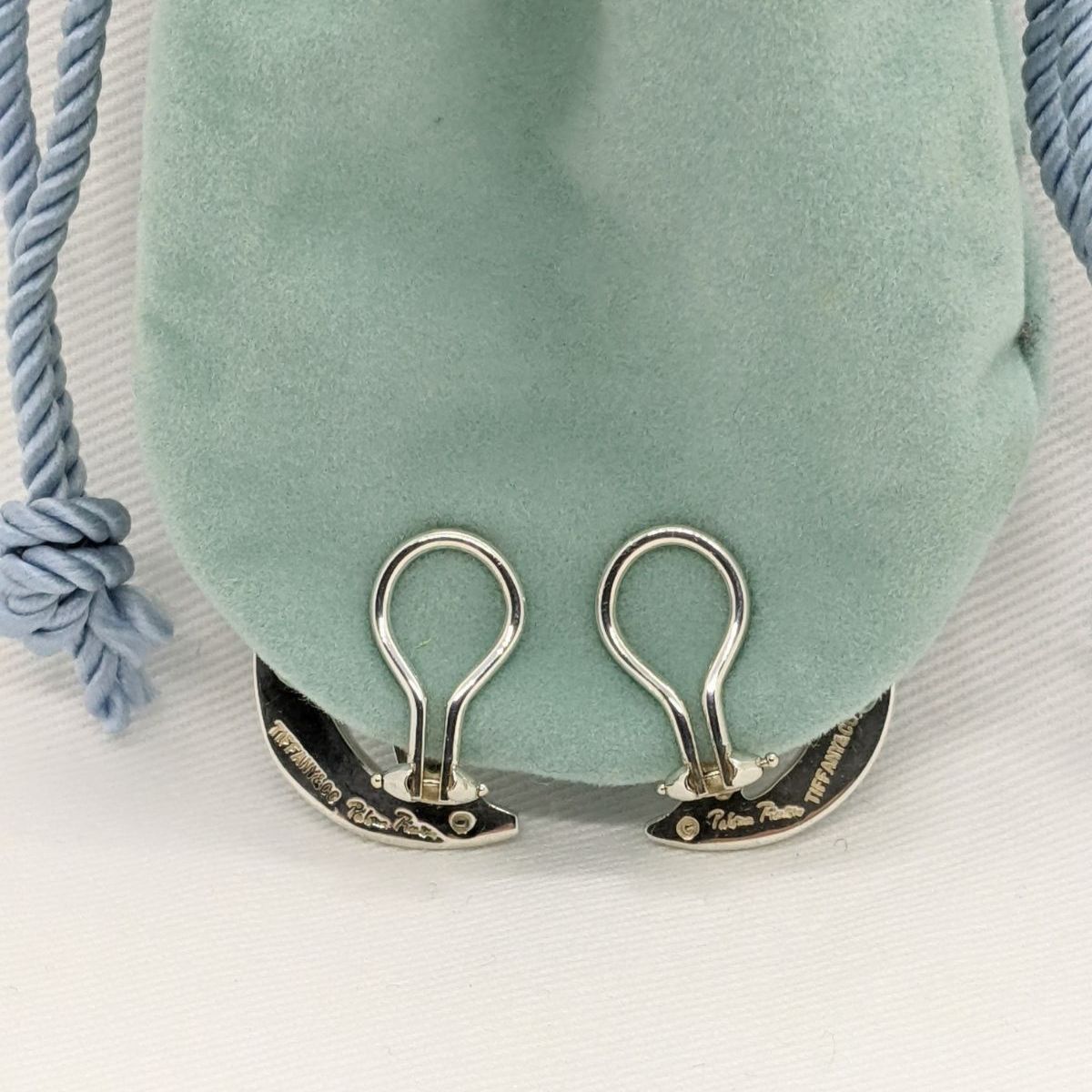 美品 ティファニー シルバー クレセント ムーン イヤリング - メルカリ