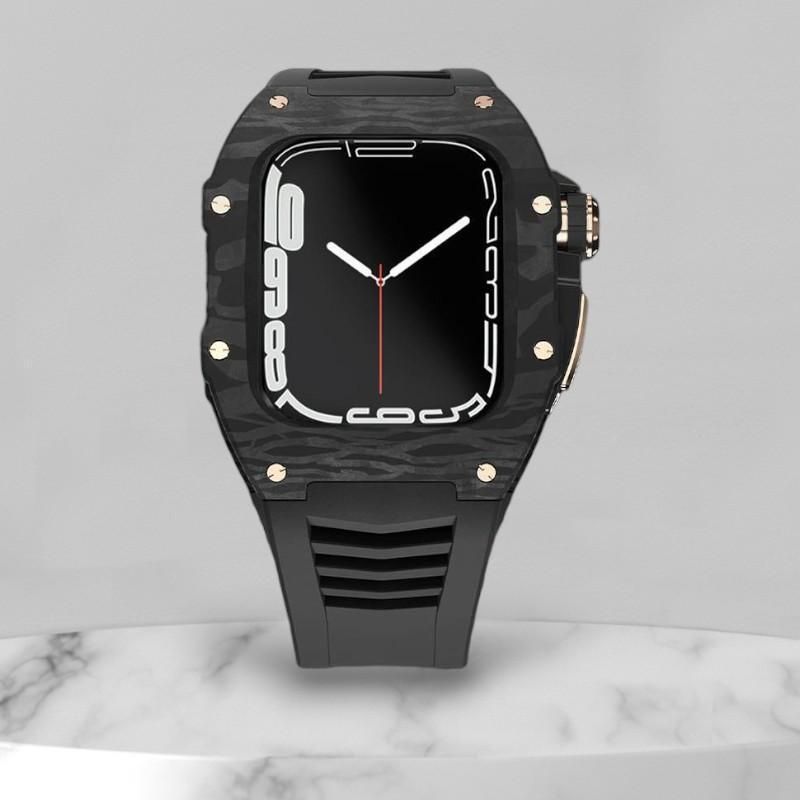 Applewatch Case Carbon Racing 時計 44 45 - メルカリ