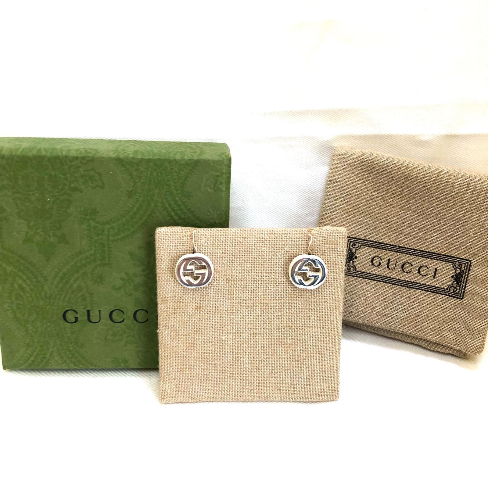 ⭐美品⭐GUCCI グッチ ピアス インターロッキングG シルバー 479227