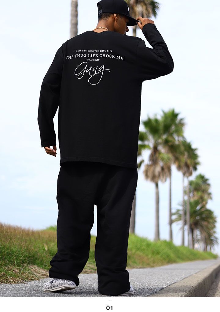 ACE FLAG 上下セット 長袖 ブランド スケボー メンズ 春秋冬用 黒