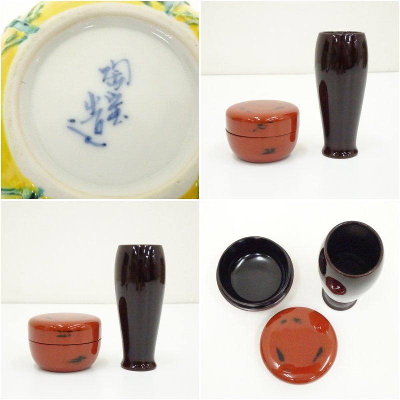 塗師 川瀬表完造 溜塗茶箱セット（箱付） 茶道 茶道具 おしゃれ 茶器