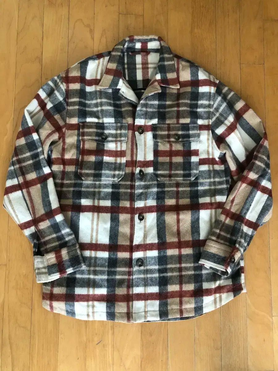ZARA(ザラ) フランネル クラシック チェック シャツジャケット シャトル M