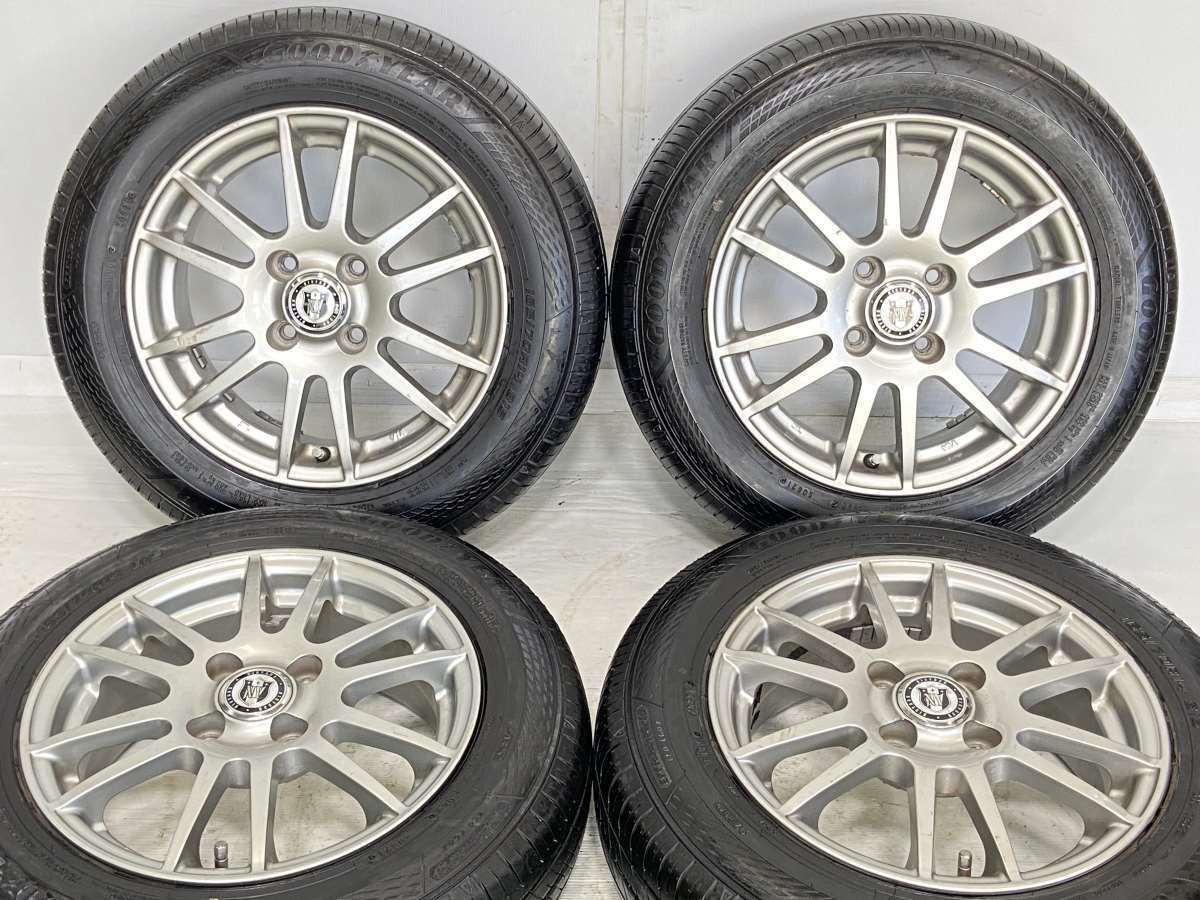 165/70R14  nグッドイヤー エフィシエント グリップ ECO EG02 n　 NY n14x5.5 42 100-4穴 n中古タイヤ サマータイヤ ホイールセット 4本セットn s14220707073