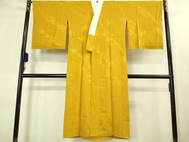 平和屋着物 上質な長襦袢 無双仕立て 辻が花地紋 山吹茶色 やまと誂製 ♥ DZAA8346kh5