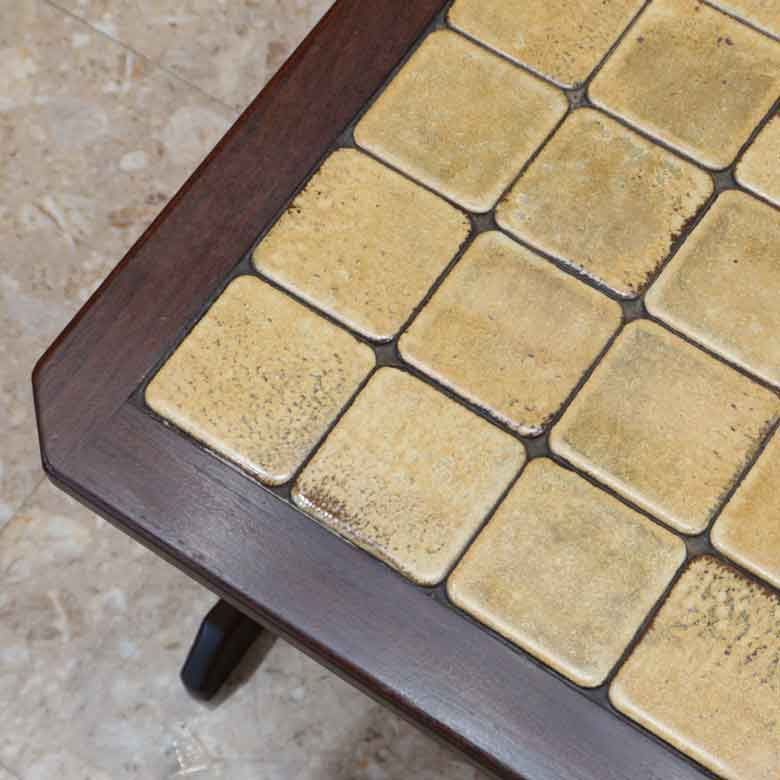 ネストテーブル タイルトップ ローテーブルセット ヴィンテージ