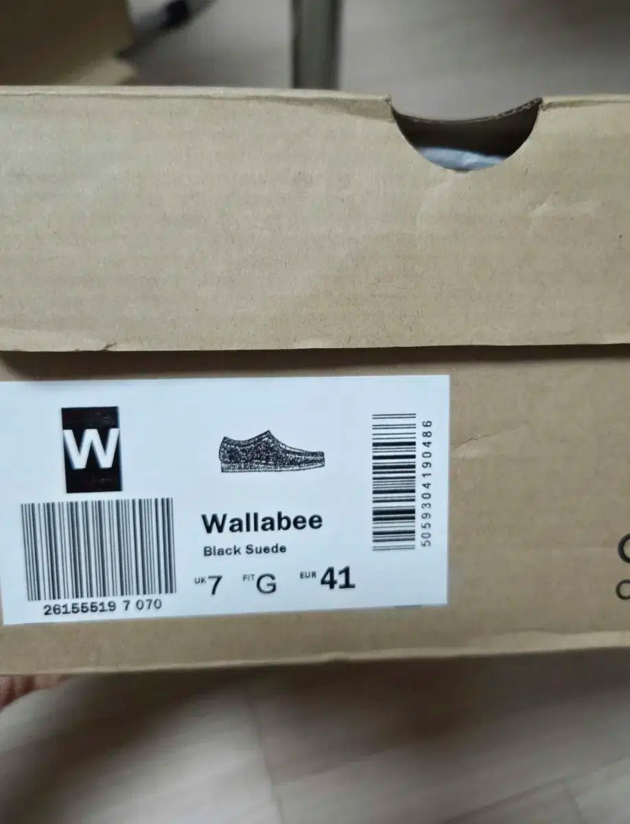  Clarks Wallabee ワラビー ブラック uk 7 255 サイズ その他 靴