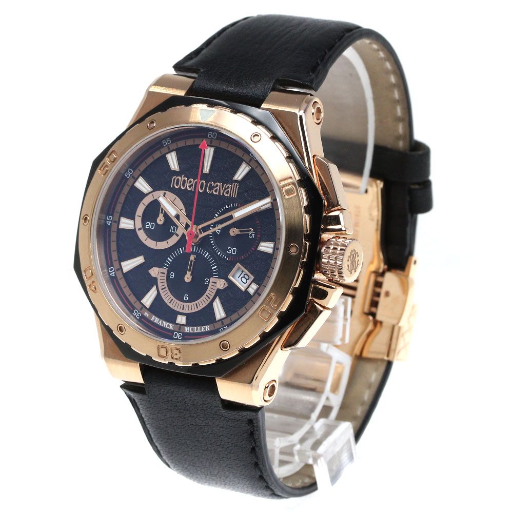 ロベルトカヴァリ×フランクミュラー クロノグラフクォーツ