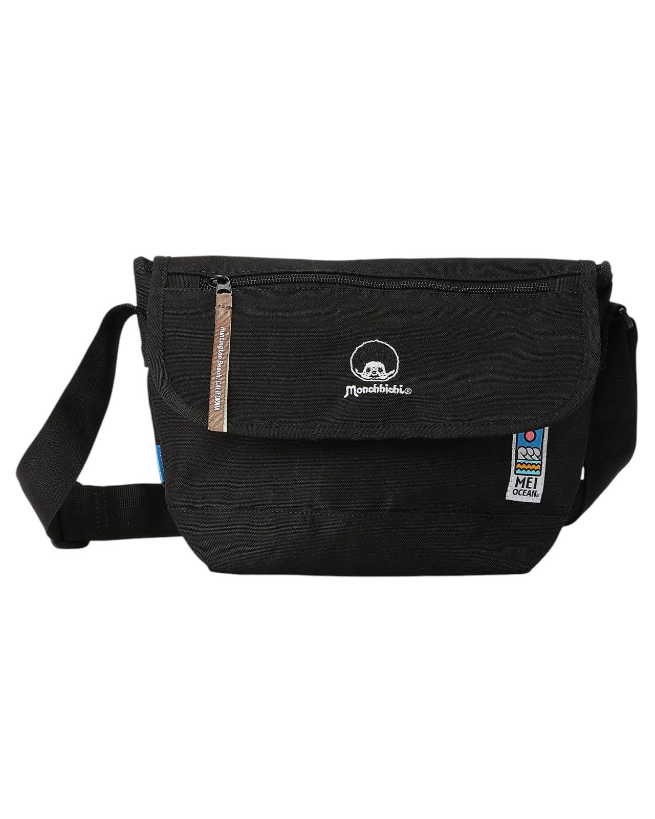 [メイオーシャン] ショルダーバッグ (キャラクターコラボ・横型)[ Shoulder bag ] 斜め掛け カジュアル BK_モンチッチ [BK_モンチッチ]