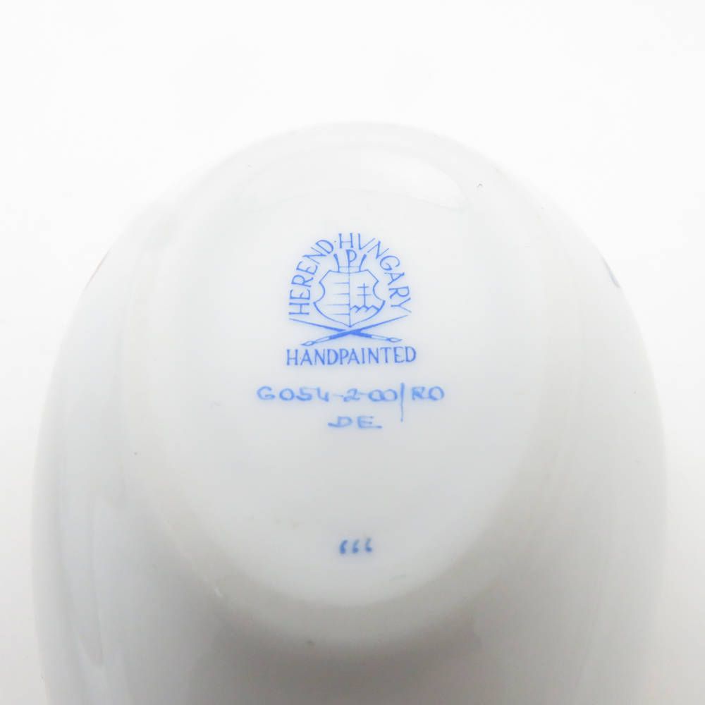 Herend - 美品 Herend ヘレンド ロスチャイルドバード RO 6054 小物入れ 卵型 インテリア オブジェ SY11823J2 美品 Herend ヘレンド ロスチャイルドバード RO 6054 小物入れ