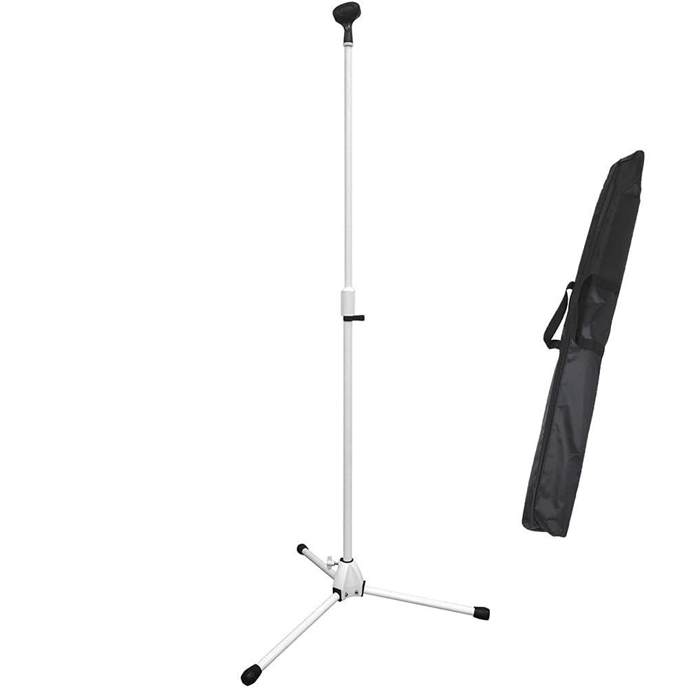 1本_マイクスタンドのみ_ホワイト KC(ケーシー) マイクスタンド ストレート MCS-4400/WH ホワイト (ソフトケース、マイクホルダー付)