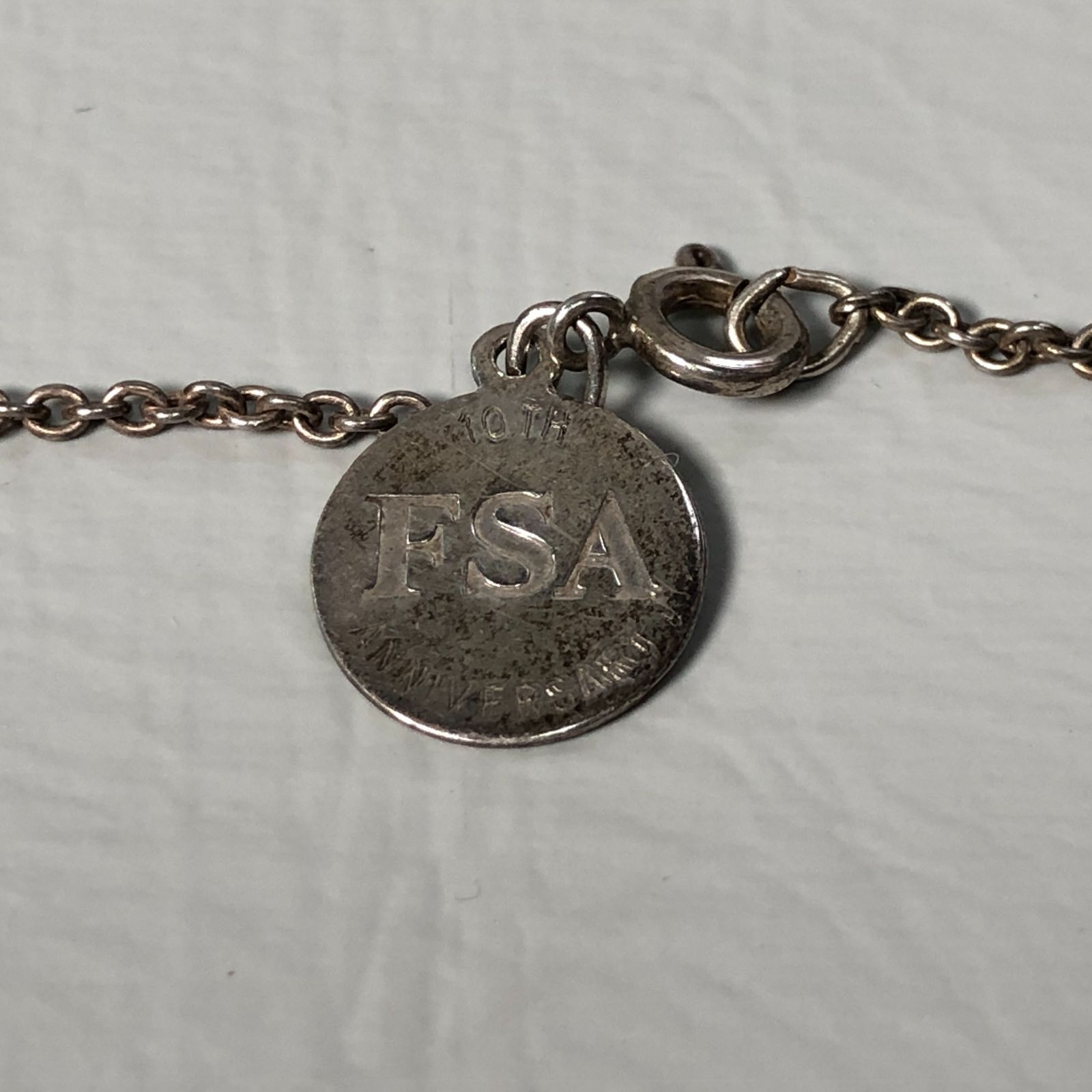 TIFFANY ティファニー ネックレス STERLING SILVER 重量約5g 10TH FSA 