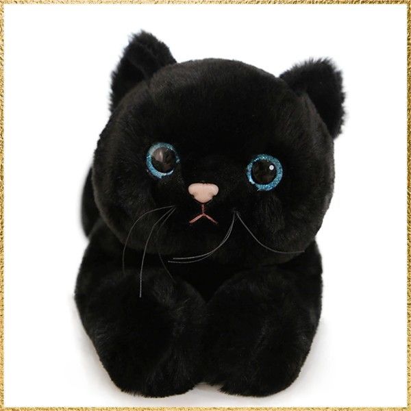 新品送料無料Size:50cm_Color:黒猫 ネコ 猫 リアル 生々しい 茶トラ 抱き枕 ぬいぐるみ 横向き寝 寝具 抱き枕 添い寝枕 可愛い ふわふわ 柔らかい 50cm 癒し もちもち 快眠グッズ 横寝サポート イン