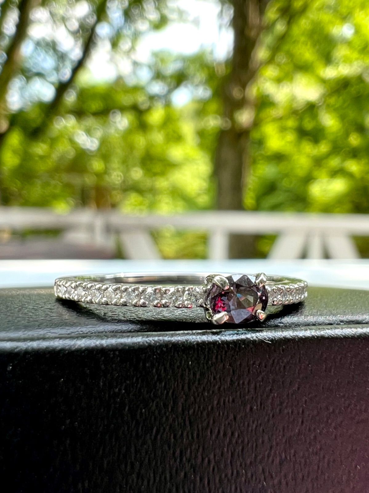 未使用品/カラーチェンジガーネット・ダイヤペンダントトップPT900 P1010002_39adcc78-ef35-4306-