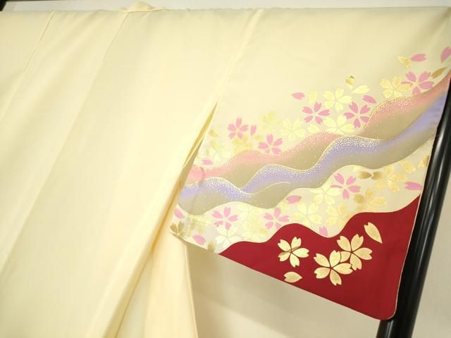 平和屋着物○訪問着 辻が花 手描き 正絹 逸品 AABA8874zg