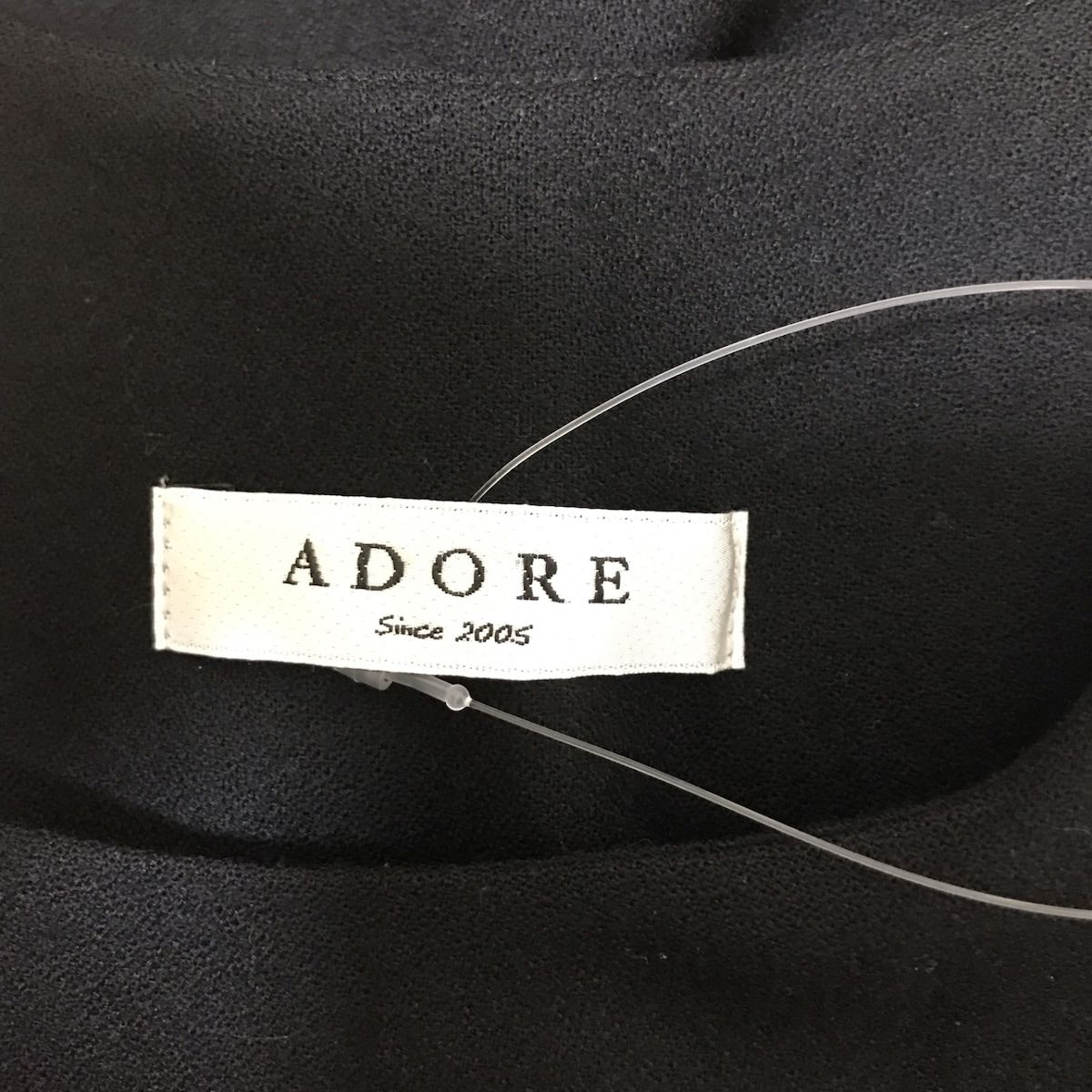 ADORE(アドーア) チュニック サイズ38 M レディース - 黒 クルーネック/半袖