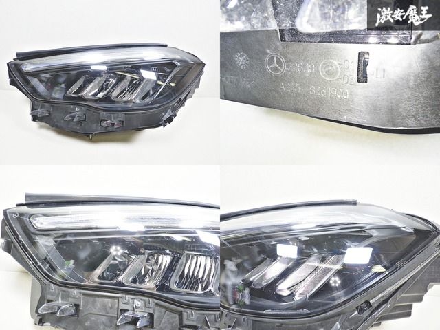 充実の品揃え！ メルセデスベンツ ベンツ 純正 H247 GLA クラス 4眼 ヘッドライト ヘッドランプ 左 左側 片側 右ハンドル A2479066307 HELLA 魔王 2025年新作。