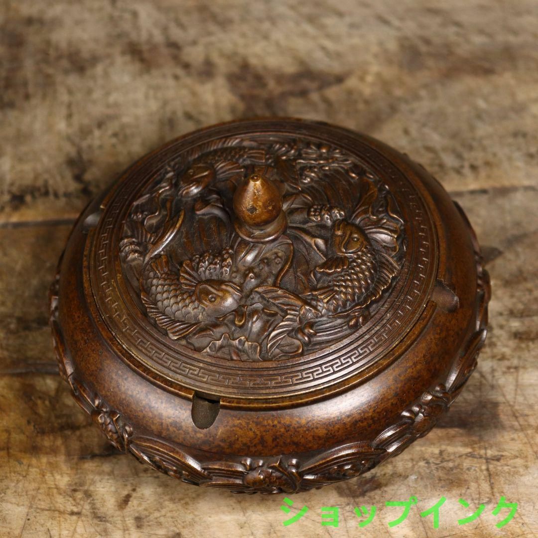 灰皿 リビング 茶室 茶台 香炉 置物 銅器 銅製品 灰皿 リビング 茶室 茶台 香炉 置物 銅器 銅製品 - メルカリ
