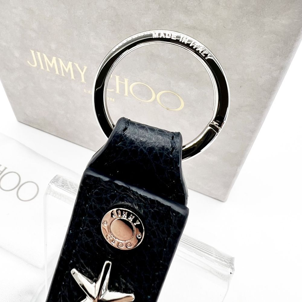 美品 箱付き JIMMY CHOO レザーキーチャーム