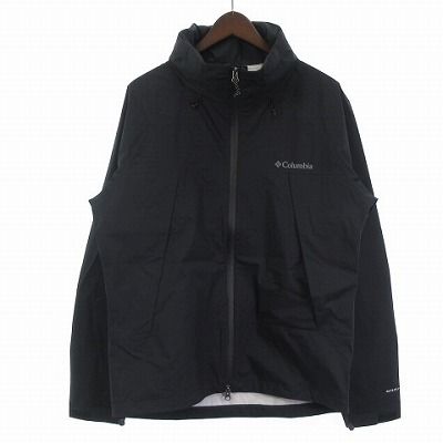 コロンビア Columbia 25SS ロッキーヒルピークジャケット マウンテンパーカー ブルゾン アウトドア 黒 ブラック S