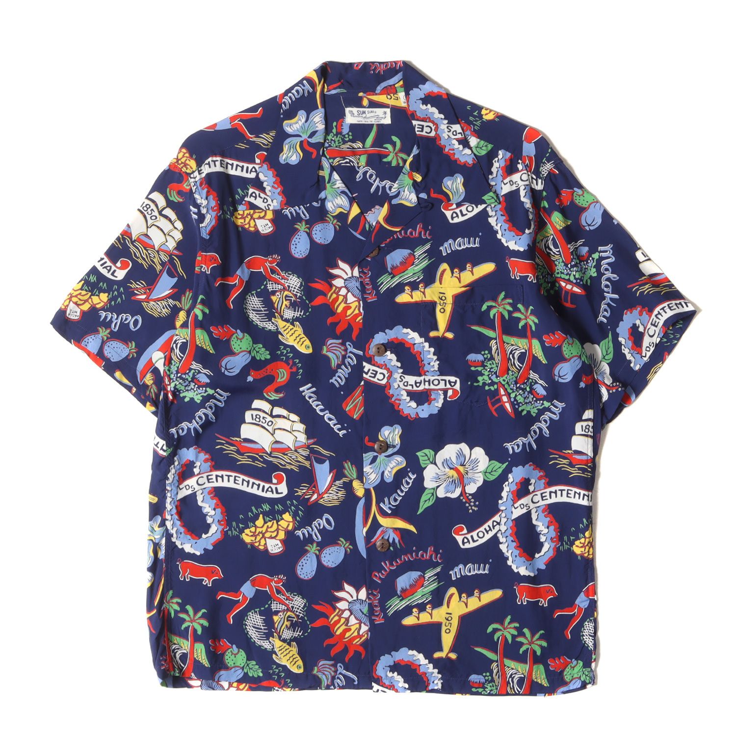 SUN SURF サンサーフ シャツ サイズ:S 19SS ヒノヤ別注 70周年記念