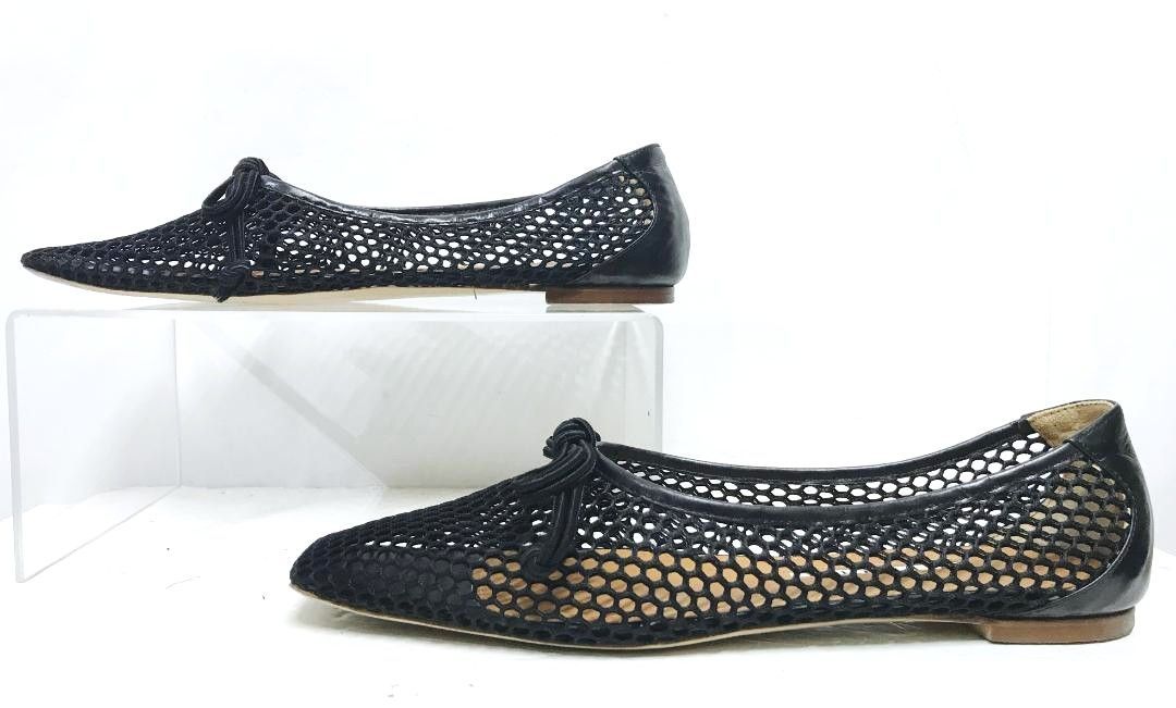 PIPPICHIC ⭐︎メッシュフラットパンプス/38/BLK ピッピシック PIPPICHIC ピッピシック メッシュフラットシューズ 38 ブラック