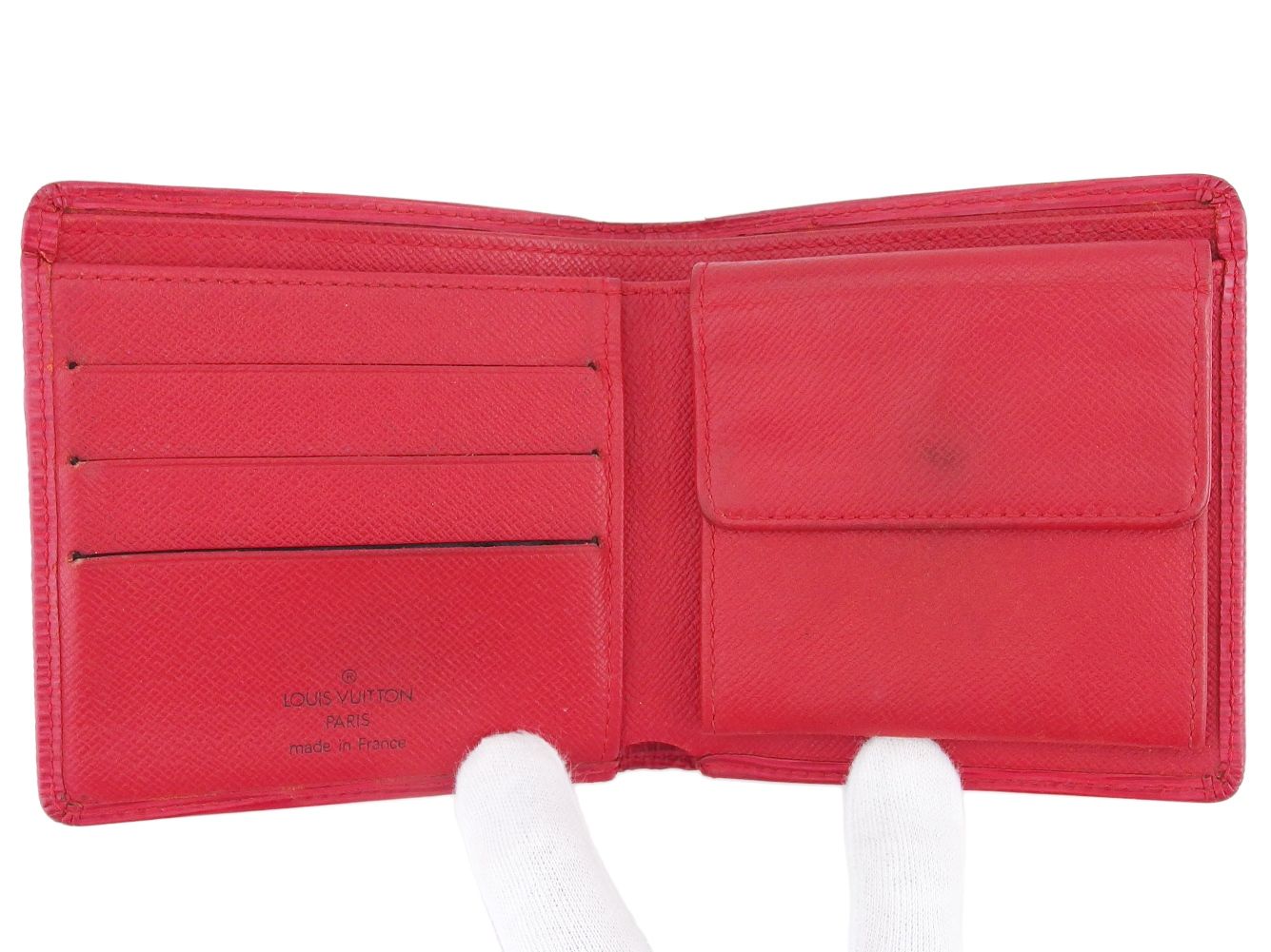 ルイ・ヴィトン LOUIS VUITTON 二つ折り財布 エピ ポルトビエカルト