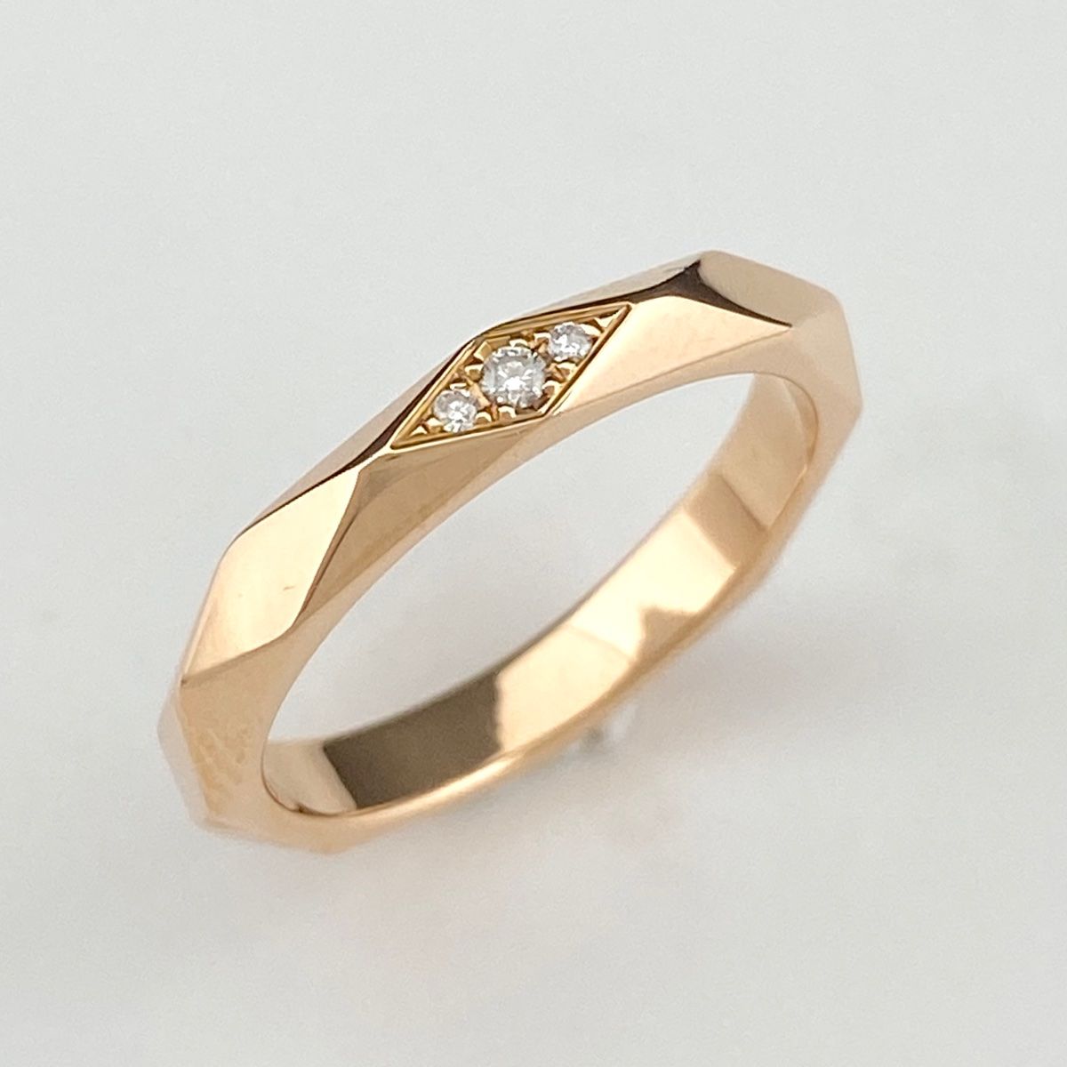 ブシュロン Boucheron ファセット ミディアム 3ダイヤモンド リング