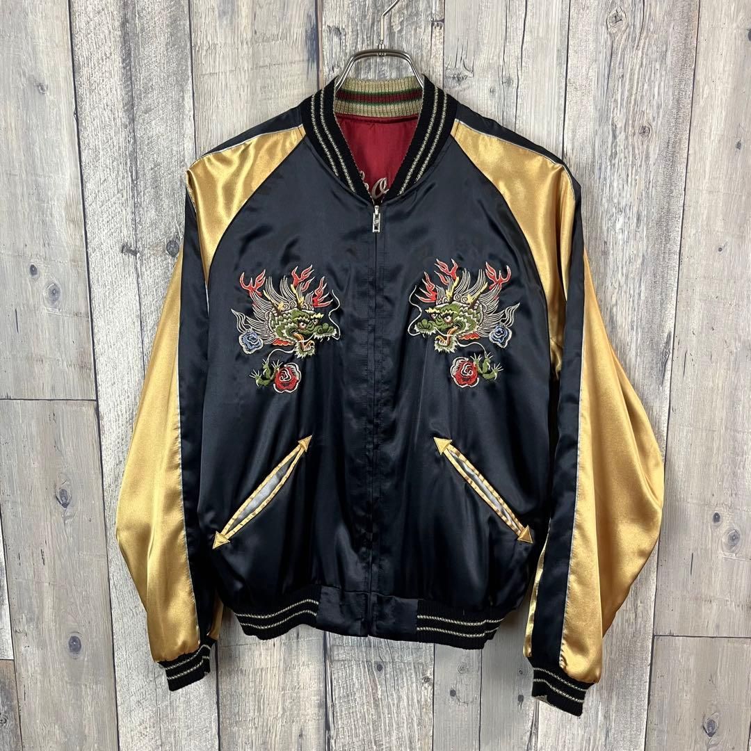 テーラー東洋 東洋エンタープライズ サテンスカジャン　黒×金リバーシブル 楽天市場】テーラー東洋 テイラー東洋 Tailor Toyo リバーシブル