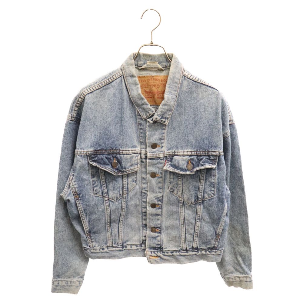 Levi's (リーバイス) 90s VINTAGE ヴィンテージ USA製 ボタン裏493 デカパッチ ハギ付き デニムジャケット インディゴ 70598-4891