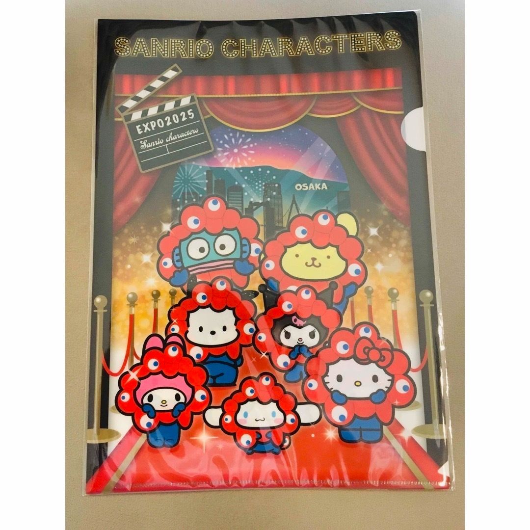 【※会場限定】大阪万博ミャクミャクサンリオコラボ　クリアファイル3枚セット 会場限定】大阪万博ミャクミャクサンリオコラボ クリアファイル3