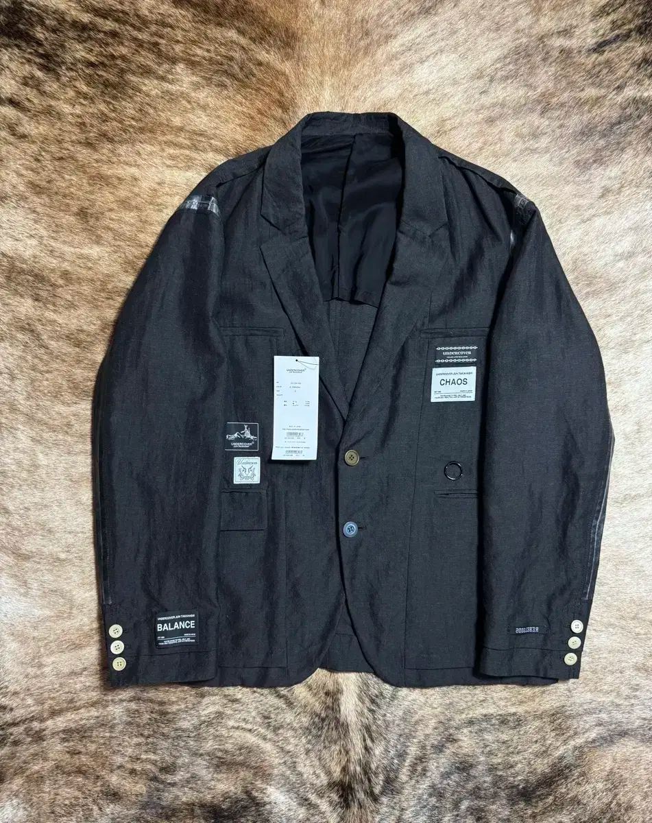 24SS UNDERCOVER(アンダーカバー) アップリケ ブレザー ジャケット