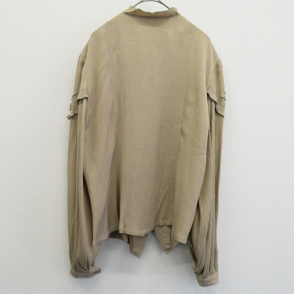 Non non dorl collection フリル付きダークブラウントップス ノンノンドール non non dorl ムッシュ榊 シャツ ブラウス