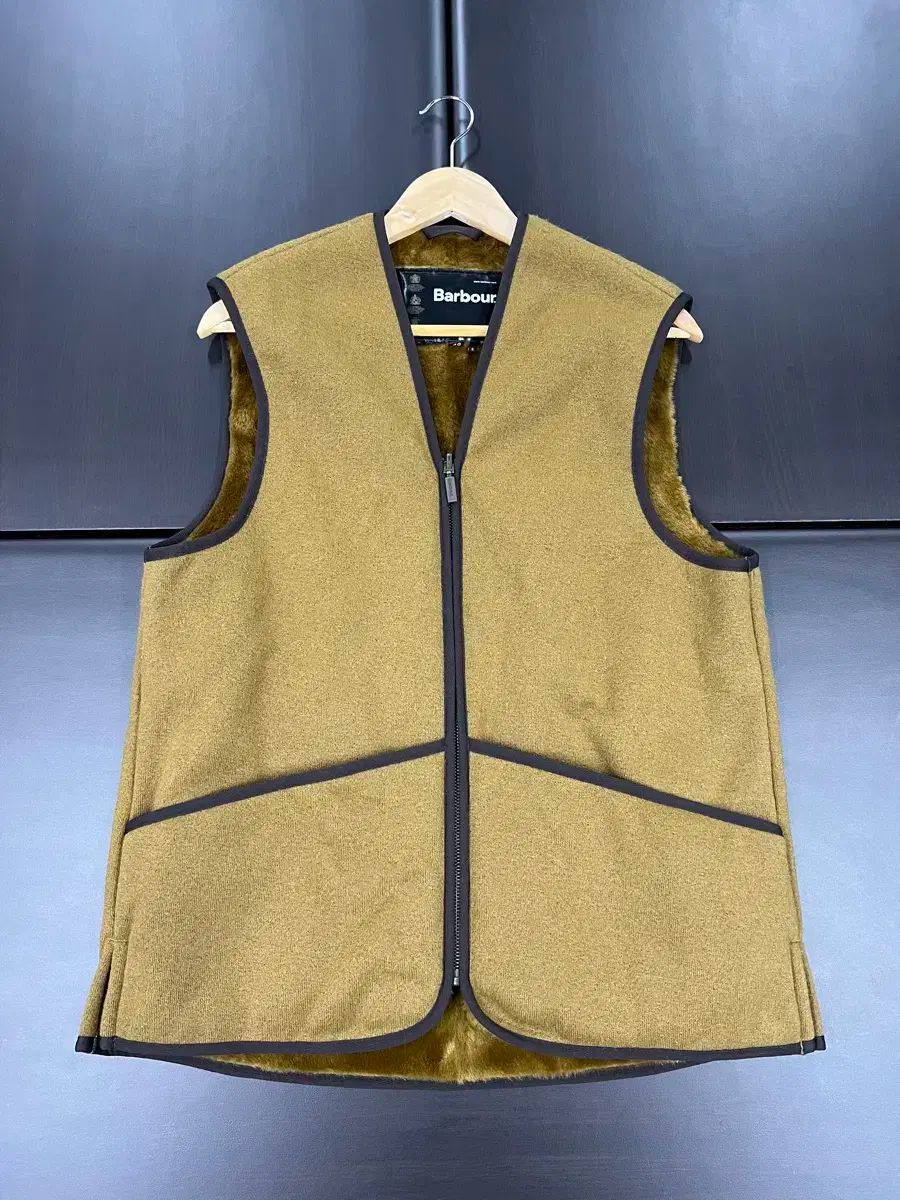 バブアー キルティング ベスト ブラウン 40