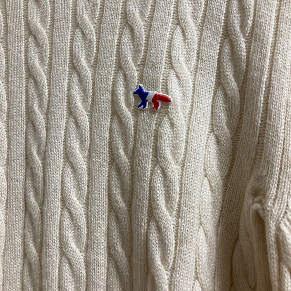 美品 MAISON KITSUNE メゾンキツネ トリコロールフォックス