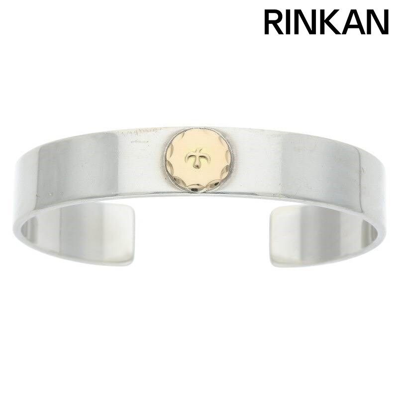 ゴローズ 平打ちブレス M ブレスレット メンズ M ゴローズ 金爪付き平