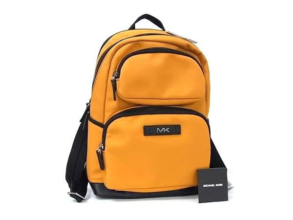 MICHAEL KORS マイケルコース キャンバス リュックサック バックパック デイパック マスタードイエロー系 BJ9396