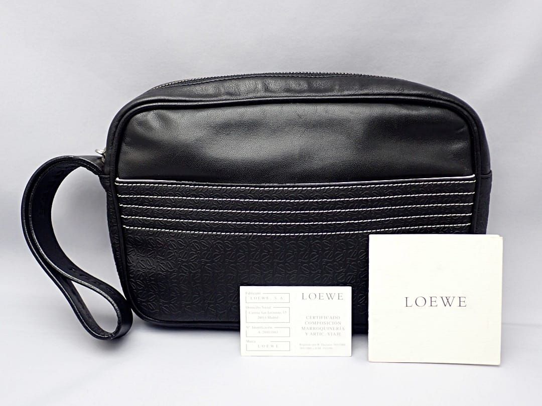 LOEWE ロエベ アナグラム メンズ セカンドバッグ クラッチバッグ 