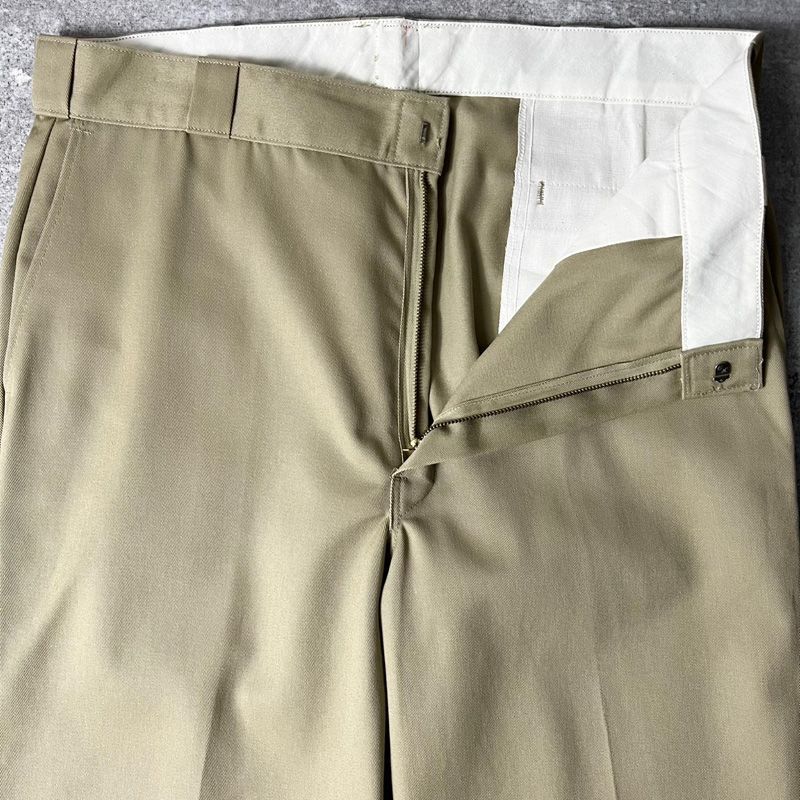 W34 L30 90s DICKIES ワークパンツ 874 カーキ USA製 90s USA製 Dickiesディッキーズ 874 ワークパンツ カーキ w36