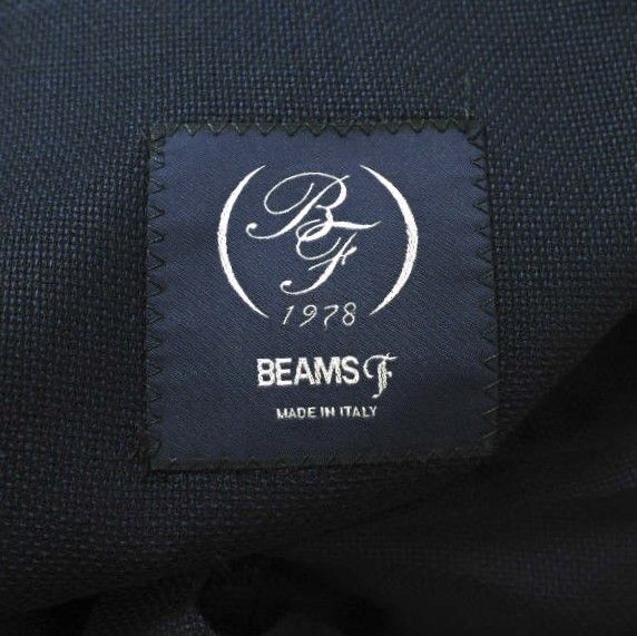 BEAMS F ビームスエフ イタリア製 HOPSACK 3 BUTTON JACKET ホップサック3Bジャケット 21-16-1592-598 44  NAVY テーラード アウター g18890 - メルカリ