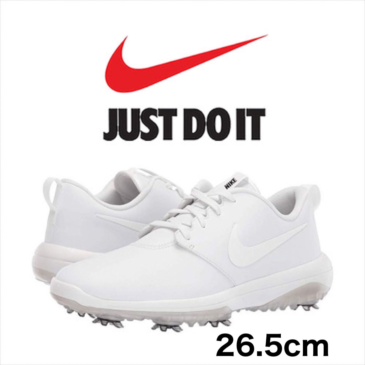 NIKE ROSHE G TOUR GOLF SHOES TRIPLEWHITE AR5580-100 ナイキ ローシ ツアー ゴルフシューズ  ローリーマキロイモデル - メルカリ