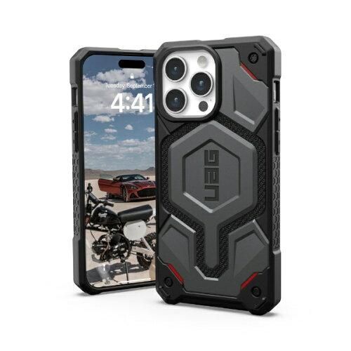 4営業日で発送 URBAN ARMOR GEAR iPhone 15 Pro Max 2025対応耐衝撃ケース MONARCH PRO MagSafe対応 ケブラーシルバー 日本正規代