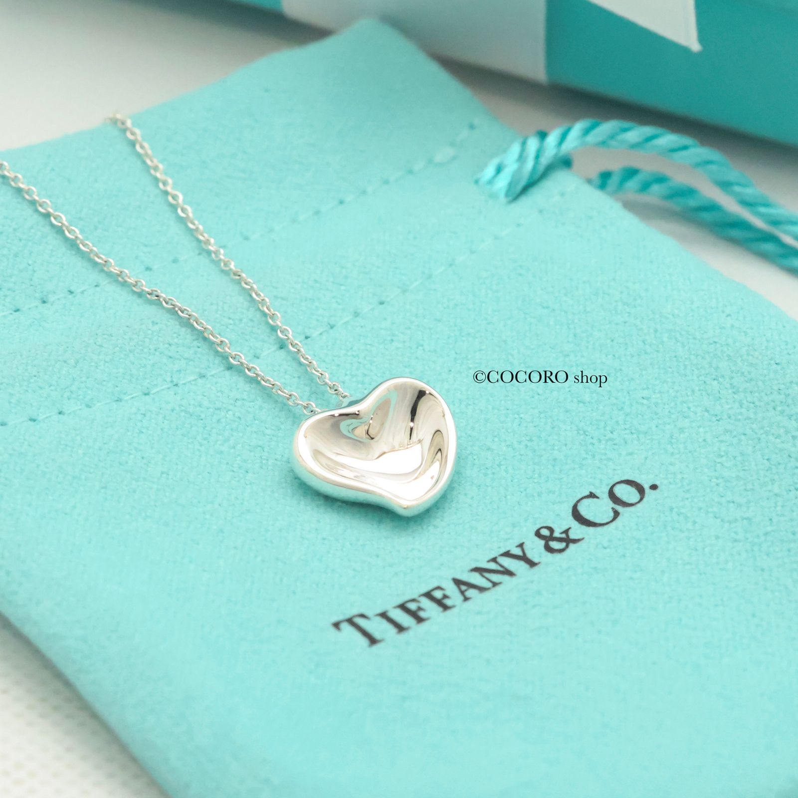美品】ティファニー TIFFANY&Co. カーブド ハート エルサ