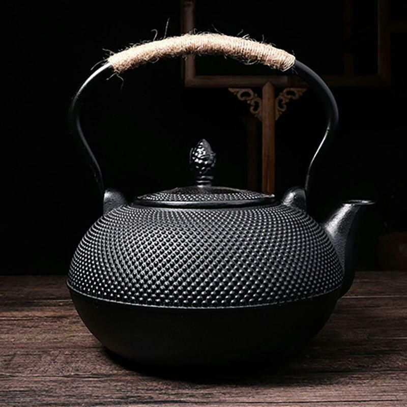 3L鋳鉄急須 古風鉄瓶 鉄分補給 水壷 煮茶壷 提梁壺 茶壺 p406